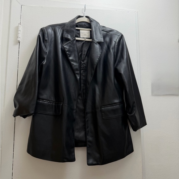 bagatelle Jackets & Blazers - Bagatelle Black Leather Blazer
